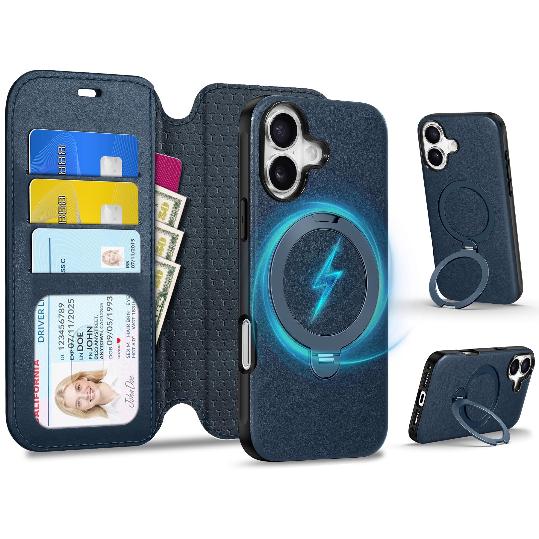 Amazon.co.jp: TUCCH iPhone17 対応 ケース 手帳型 2 in 1 分離式 6.3