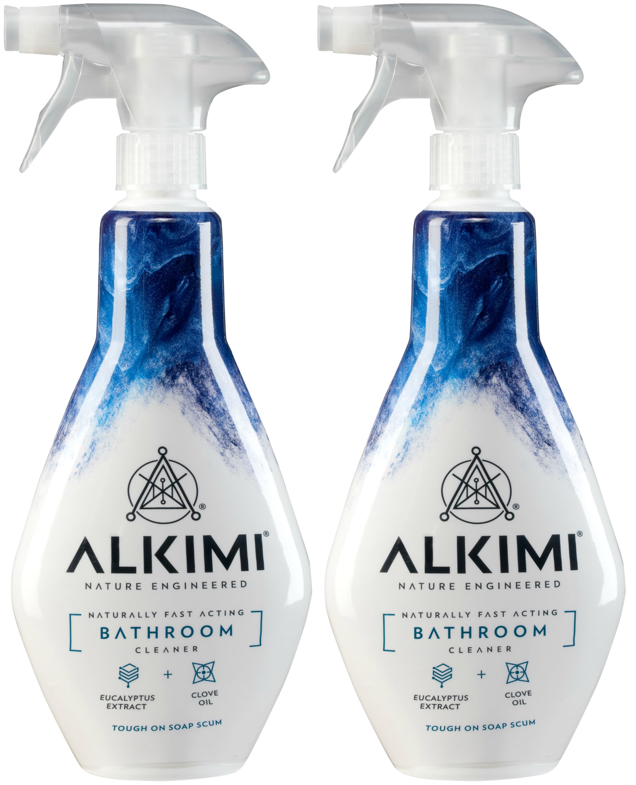 ALKIMI Bathroom Cleaning Spray, Pack of 2 – Powerful Cleaning, No Harsh Chemicals, with Natural Eucalyptus Extract & Clove Oil
