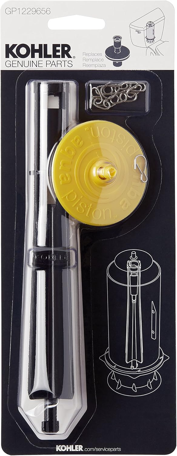 KOHLER GENUINE PART GP1229656 Canister Repair Kit, For single flush canister toilets, Includes cap, center guide and chain
