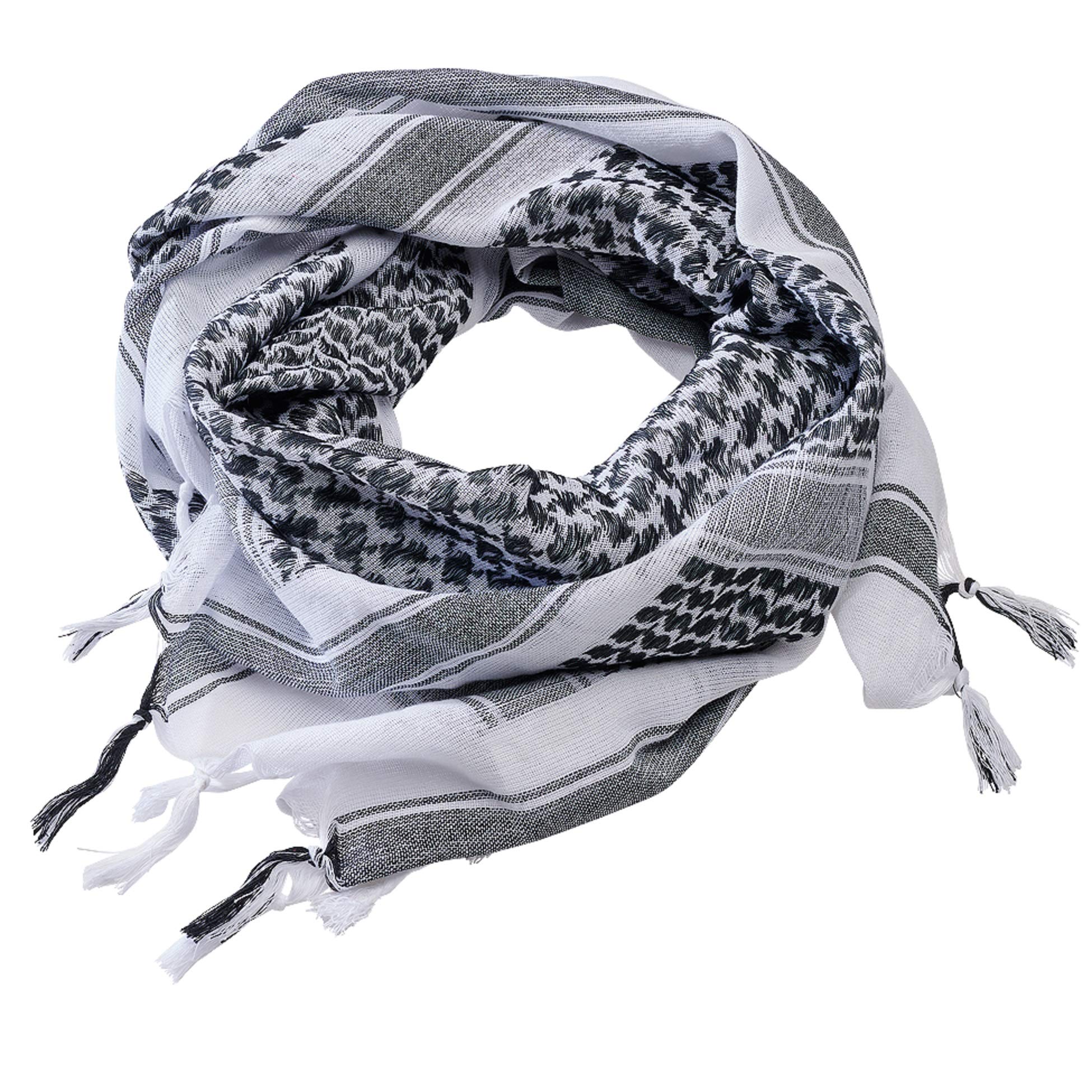 Brandit Shemag Scarf, color: white+blac, size: OS
