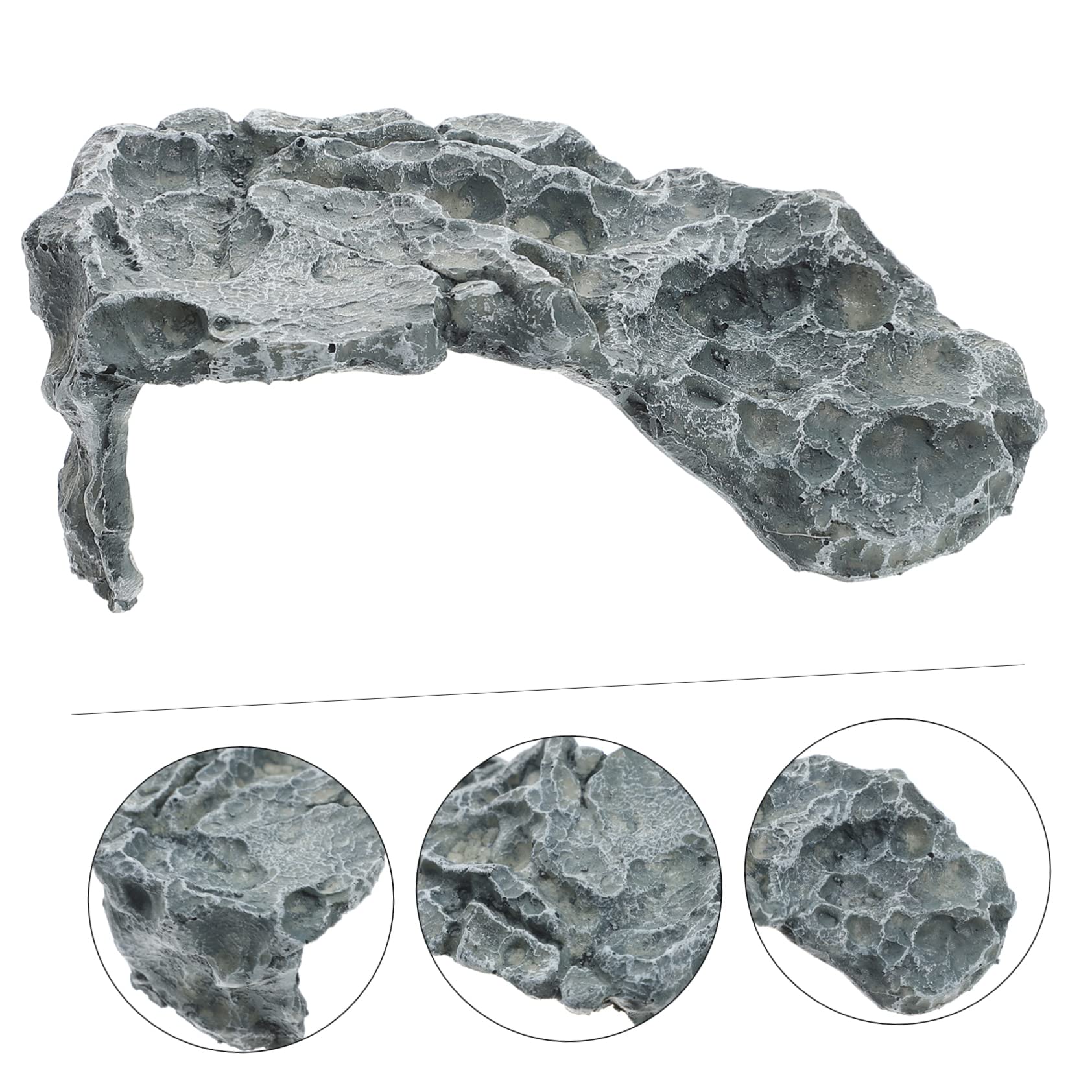 PRETYZOOM Nascondiglio Per Tartarughe e Rettili Con Piattaforma Crogiolante Decorazione Per Terrario e Acquario Accessorio Per Habitat Naturale Con Scale e Rampa Adatto Ambienti Interni Ed