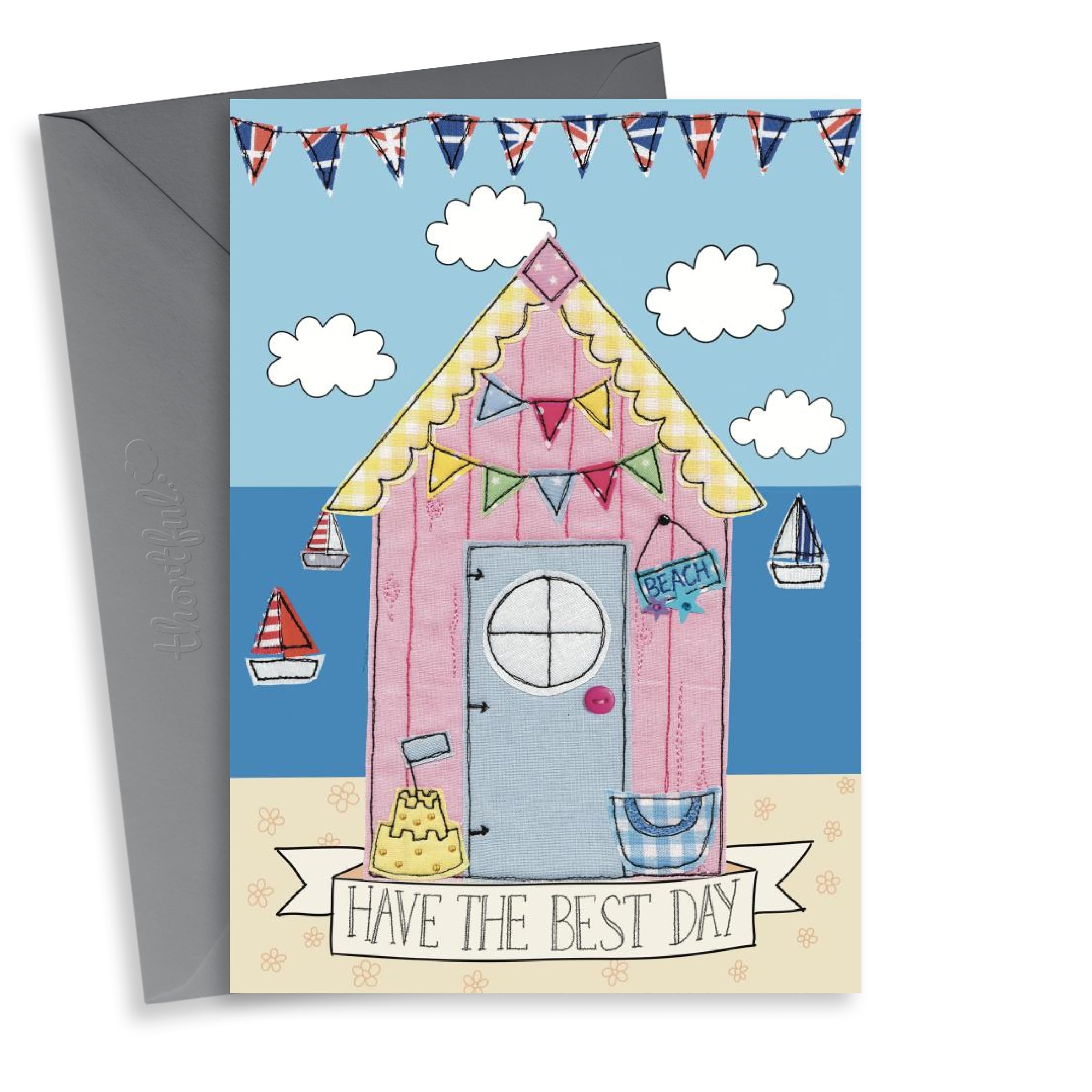 Best Day - Beach Hut -Seaside Greeting Card