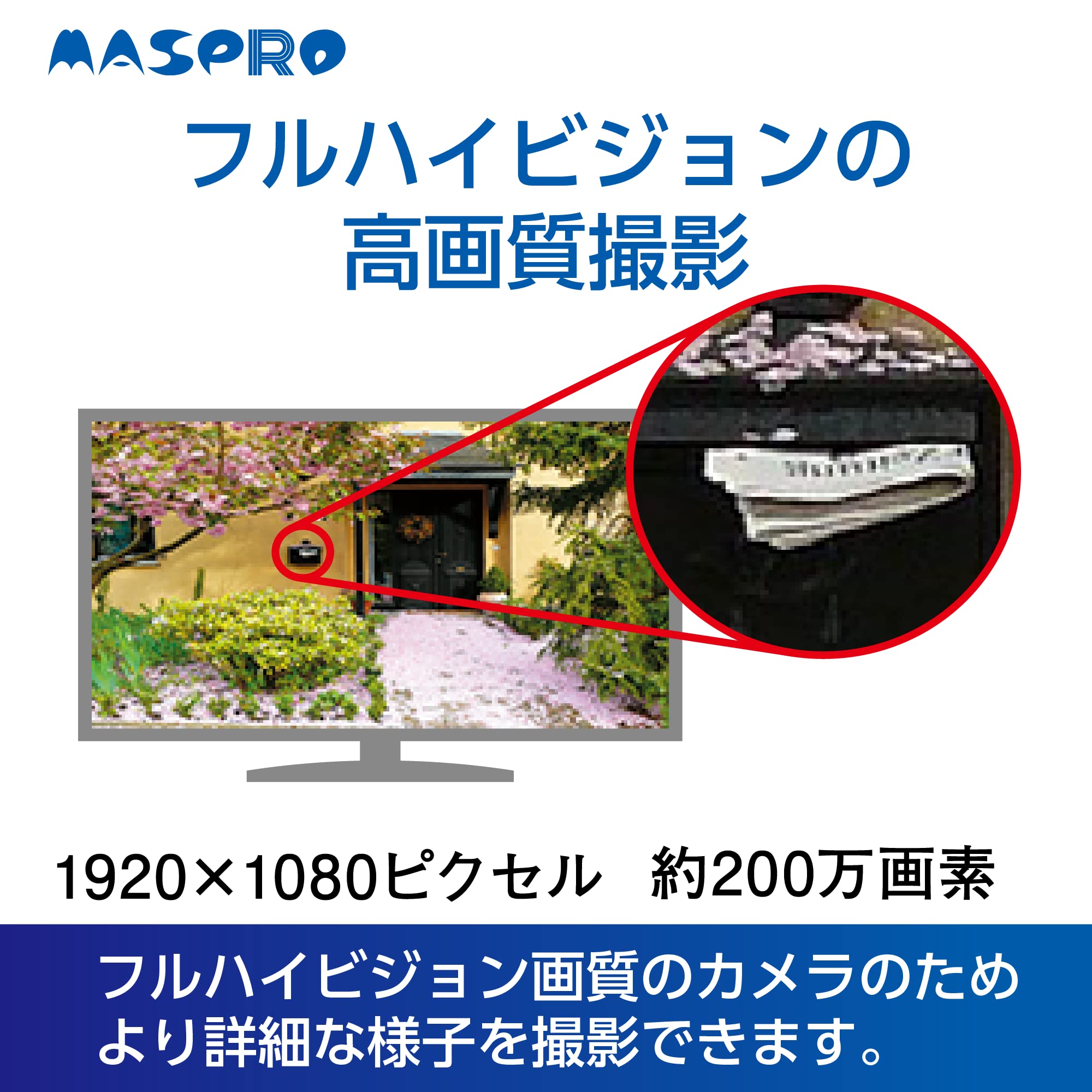 Amazon.co.jp: マスプロ電工(MASPRO) モニター＆ワイヤレスHDカメラ
