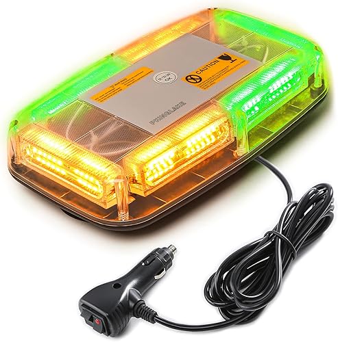 Miniatura 7 de 72 luces LED estroboscópicas de emergencia para techo, 12-24 V, alta visibilidad, advertencia de seguridad, mini barra de luz estroboscópica LED con