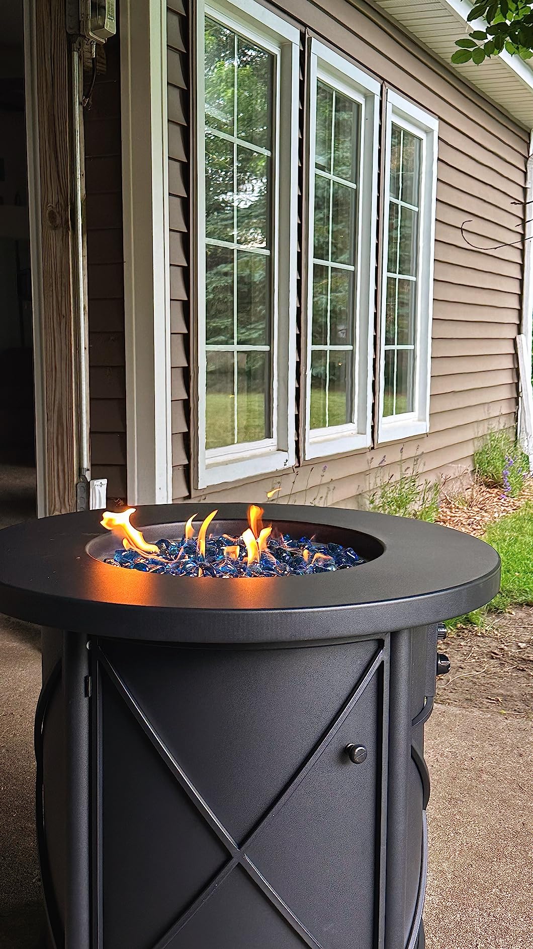 33/mo Finance BALI OUTDOORS Gas Firepit Table 30 Inch Round Propane