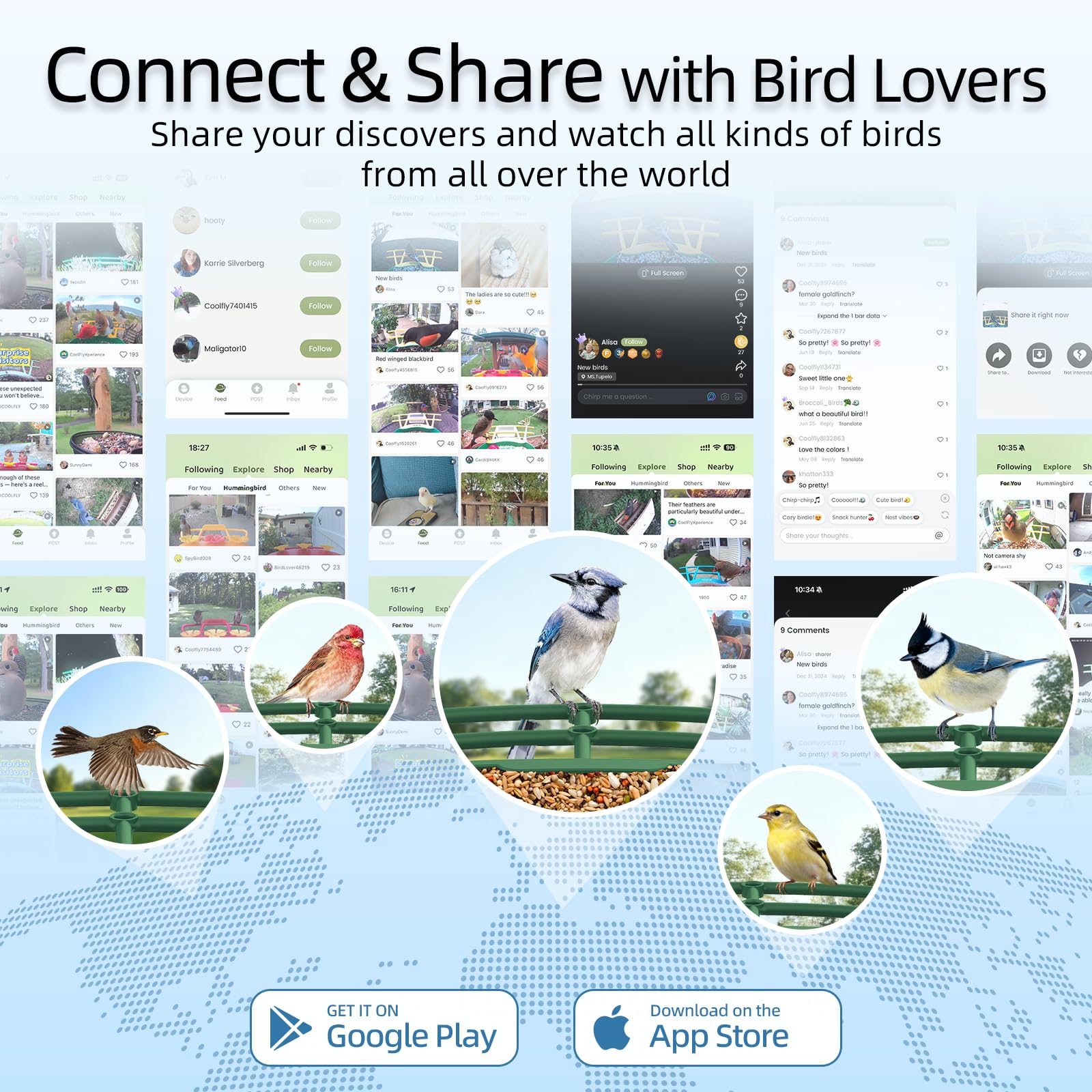 Comedero inteligente mejorado para pájaros con cámara HD 4K, cámara de observación de aves con IA para identificar pájaros y panel solar para exteriores, captura automática de video y notificaciones