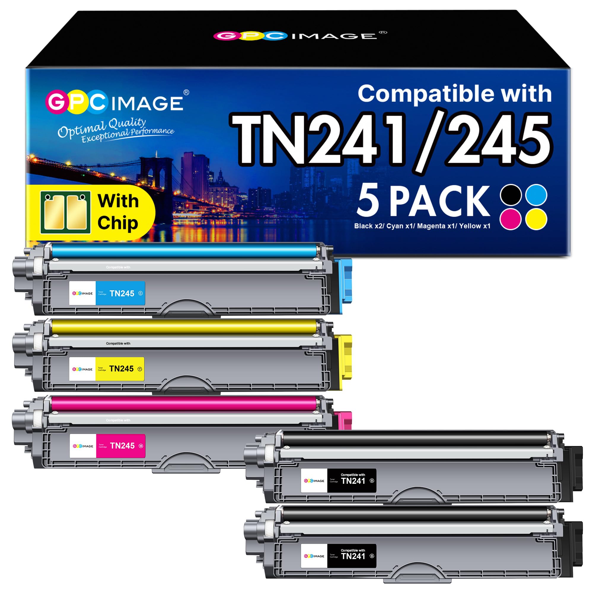 GPC IMAGE 364XL Tintenpatronen Kompatibel für HP 364 Druckerpatronen für HP 364 Schwarz Deskjet 3070A 3520 3524 3522 officejet 4620 4622 4610 Photosmart 5510 6510 5515 5520 5524 7510 7520 (5er-Pack)