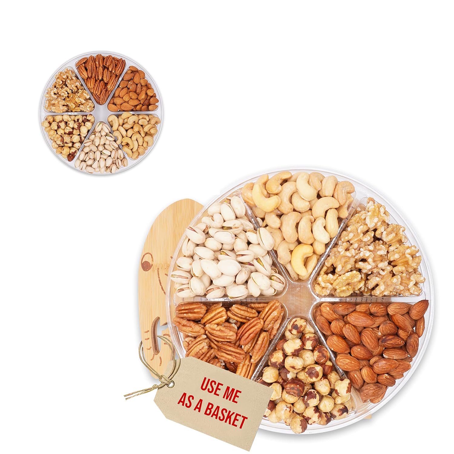 Secret Garden`s Gourmet Gift Baskets Turns into Basket Healthy Dried Fruit and Nuts Fresh Gift For Thanksgiving, Christmas, Birthday,Fathers Day Mothers