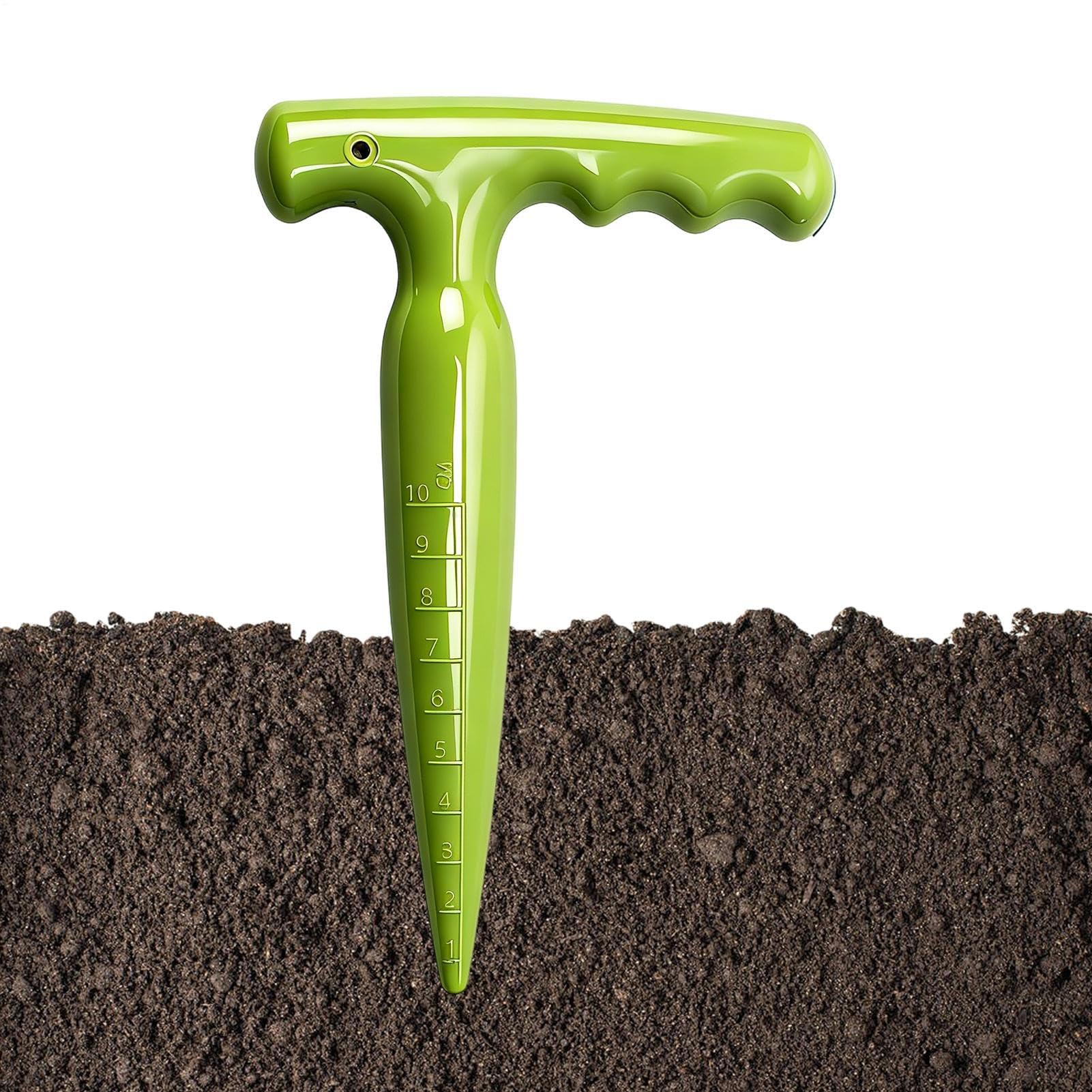 Dibbler Garden Tool - Efficient Soil Planting Accessories | Planter Plantings Dibber | Blub Planter for Planting Bulbs, Vegetables, Herbs, Garden Pots, Yard, Home and Outdoors