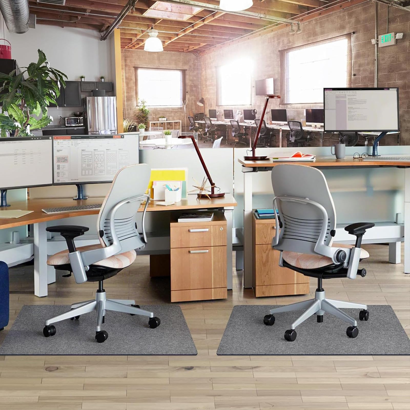Tapis Bureau Sol Revêtement antidérapant,Matériau Résistant, Tapis sous Chaise Bureau Tapis De Chaise Protège Les Sols, pour Gaming et Le Travail,Brown-120×150cm