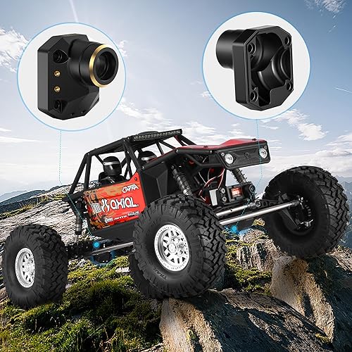 Miniatura 6 de COOWOO RC Differential Covers Upgrade Parts for 110 Capra UTB10 RC Crawler Cars - Set of 2, Precision CNC Machined, Enhanced Stability, Improved