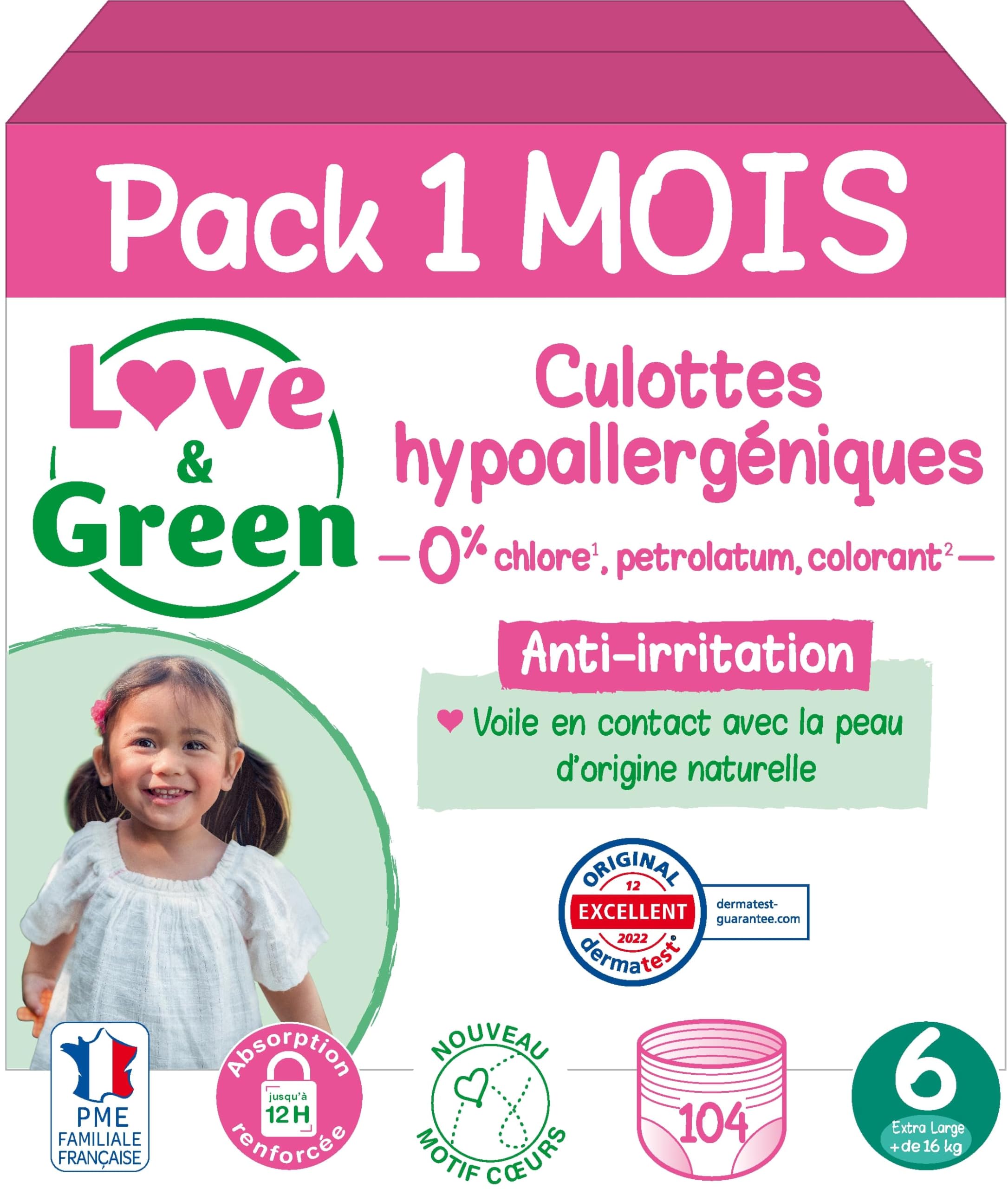 Love & Green - Bragas hipoalergénicas y ecológicas T6 x 26