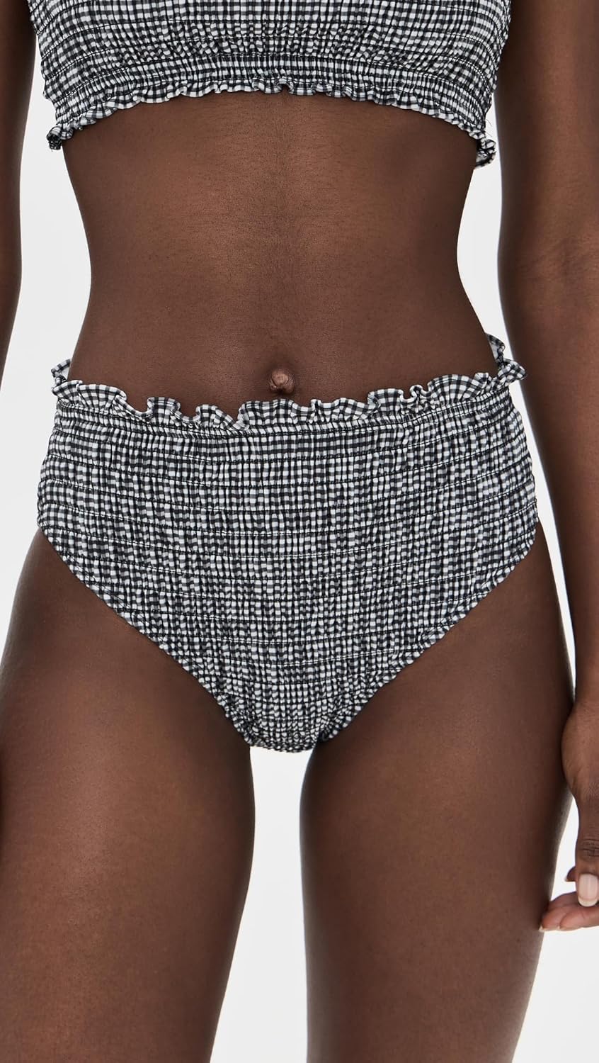 Sea Women's Neci Gingham Bikini Bottoms - Image 2