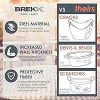 Vista 6 de BREKX Tinas de Bebidas Galvanizadas con Tapetes de Bar Aislados (Juego de 2 tinas + 2 Tapetes de Bar), Cubos de Hielo para Fiestas para Enfriar