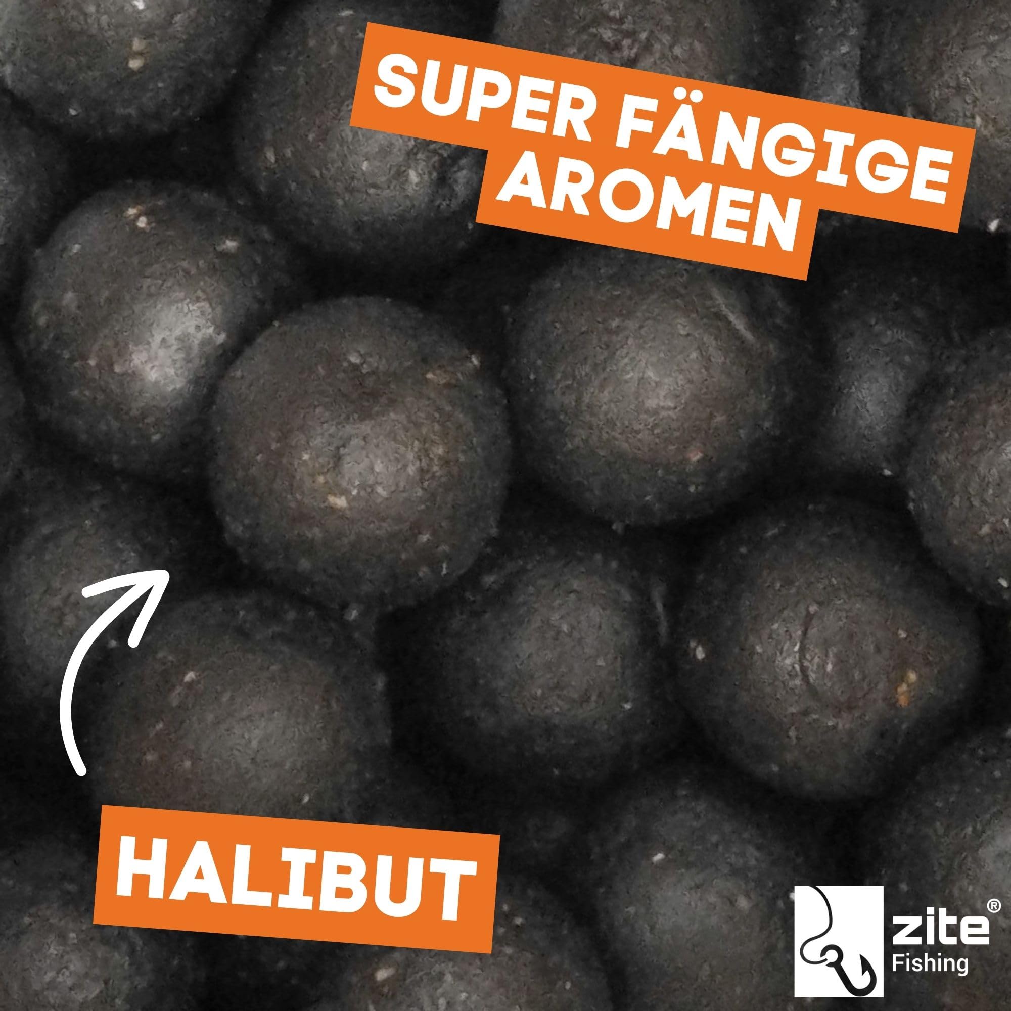 Zite Fishing Boilies Karpfen-Angeln 20mm - Starke Lockwirkung & Wohldosierte Aminosäuren - 1kg Angelköder Sinkend, Wiederverschließbaren Beutel, Hochfängige Aromen-Auswahl, Karpfen Boilies Angelfutter