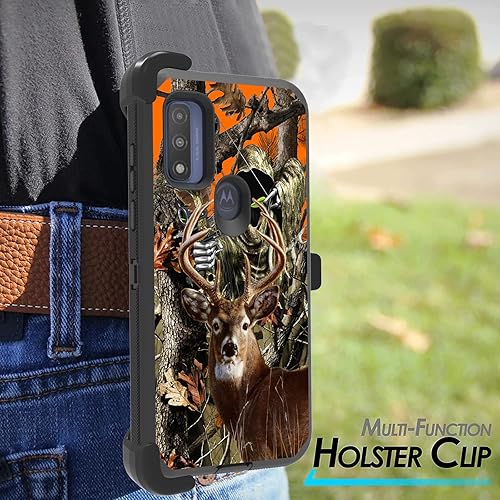 Miniatura 7 de Funda para Motorola Moto G PureMoto G Power 2022, resistente protección contra caídas de triple capa, cuerpo completo, resistente, a prueba de