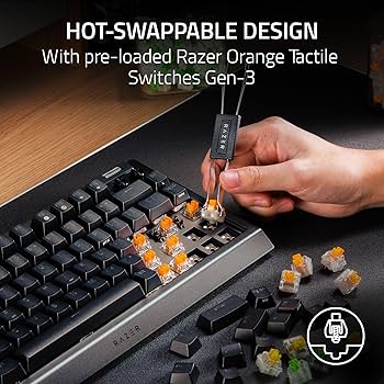 Amazon | Razer BlackWidow V4 75%メカニカルゲーミング