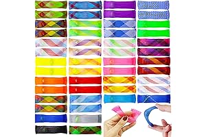 50 pcs Mixed Color Marble Mesh Fidget Toys for Sensory & Anxiety Relief