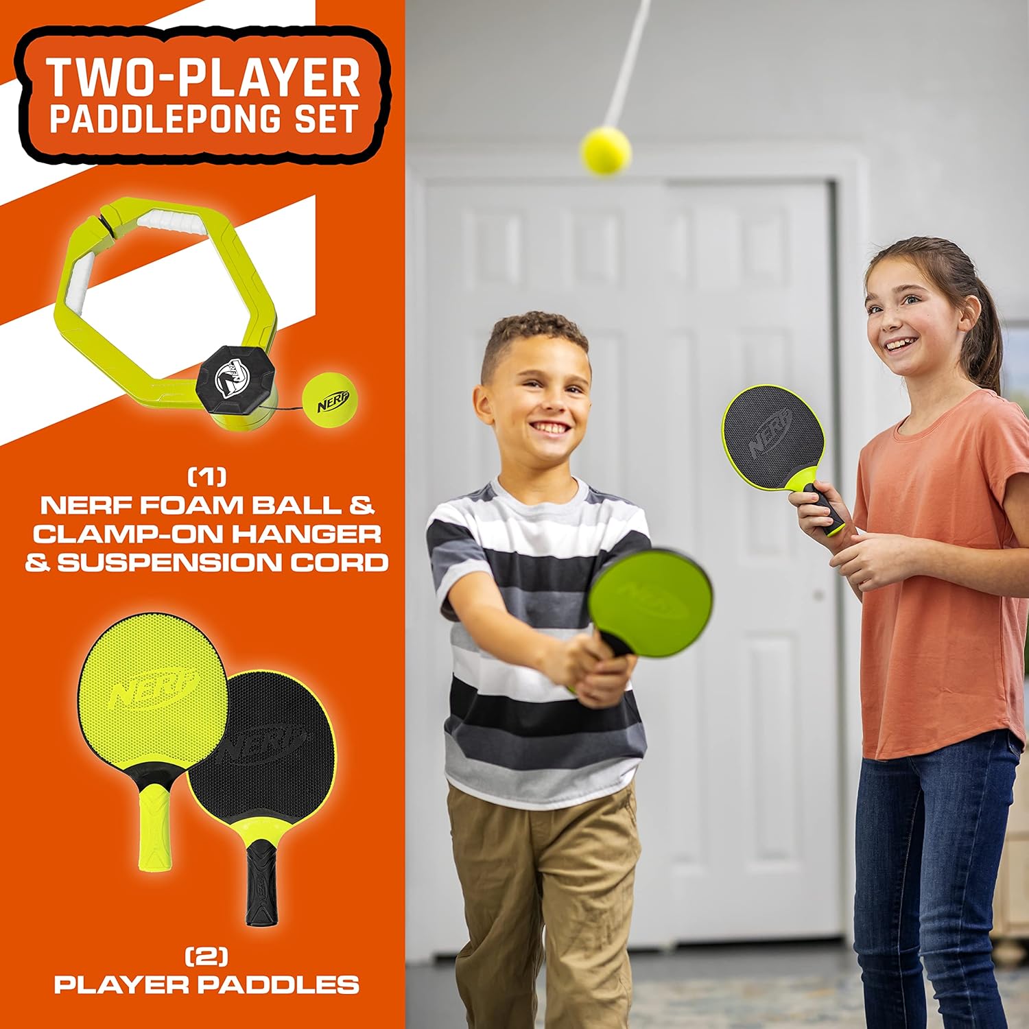 Buy NERF Paddlepong 2 Player Paddle Game Table Tennis Without The