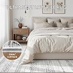 4x6 Rugs de zone lavable - Tapis moderne Marocain Rug Boho pour salon Non-dérapant Pile Soft Jet Machine Lavable Tapis pour Chambre, Salle à manger, Nursery, Ferme, Home Office (4'x6', Grey)