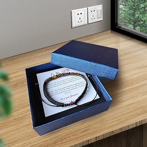 Miniatura 3 de Morse Code Bracelet- Christmas Gifts for Son, I Love You Morse Code Bracelet, Inspirational Gifts Birthday Gift Back to school Gift for Son