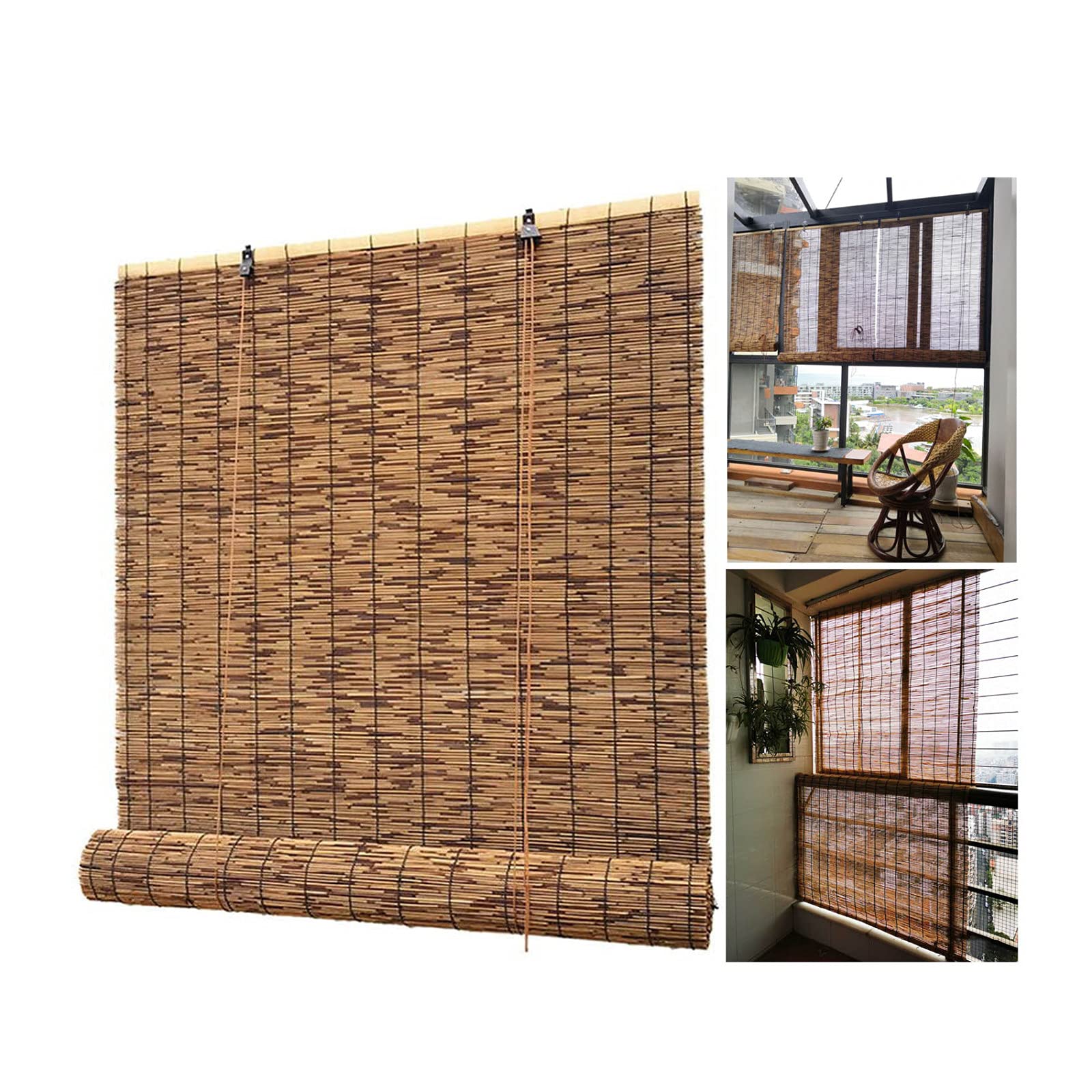 Store enrouleur en roseau pour pergola : créez un coin d'ombre rétro et tamisant