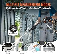 Vista 2 de VEVOR Cordless Pressure Washer, 652-PSI 1.1 GPM Portable Power Cleaner, Handheld High-Pressure Car Washer Gun with 4.0Ah Battery, Charger, 6-in-1