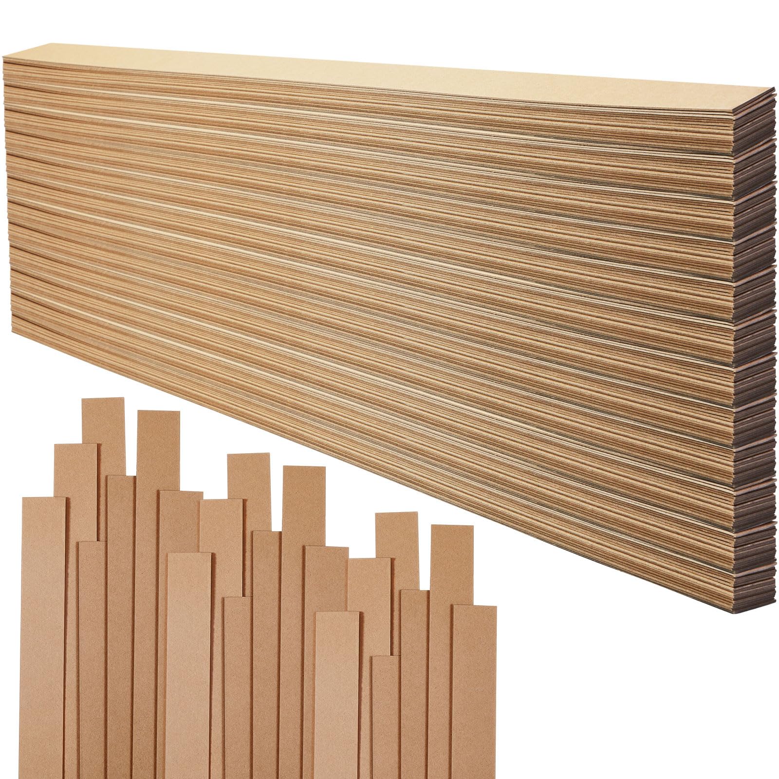 Seajan 50 Pcs Drywall Shims Cardboard Wallet Shim Use to Butt