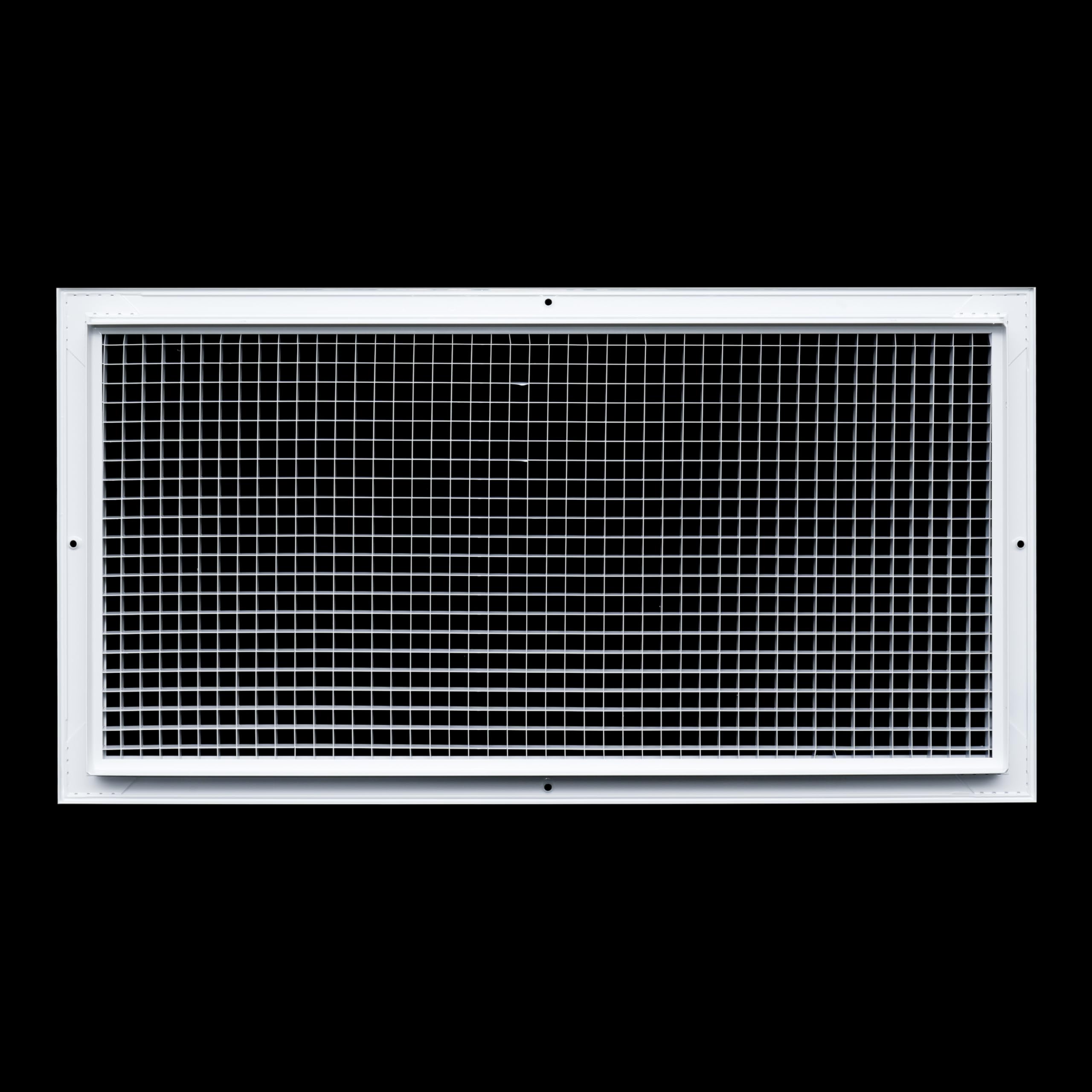 61 x 30,5 cm [Taille de l'ouverture du conduit] Grille de retour d'air en forme de cube en aluminium | Grille d'aération pour paroi latérale et plafond, blanc | Dimensions extérieures : 65,4 x 34,9 cm