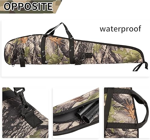 Miniatura 3 de Funda clásica táctica suave para rifles, bolsa de escopeta ajustable, correa de hombro adecuada para cazar, fundas de pistola de tiro para rifles