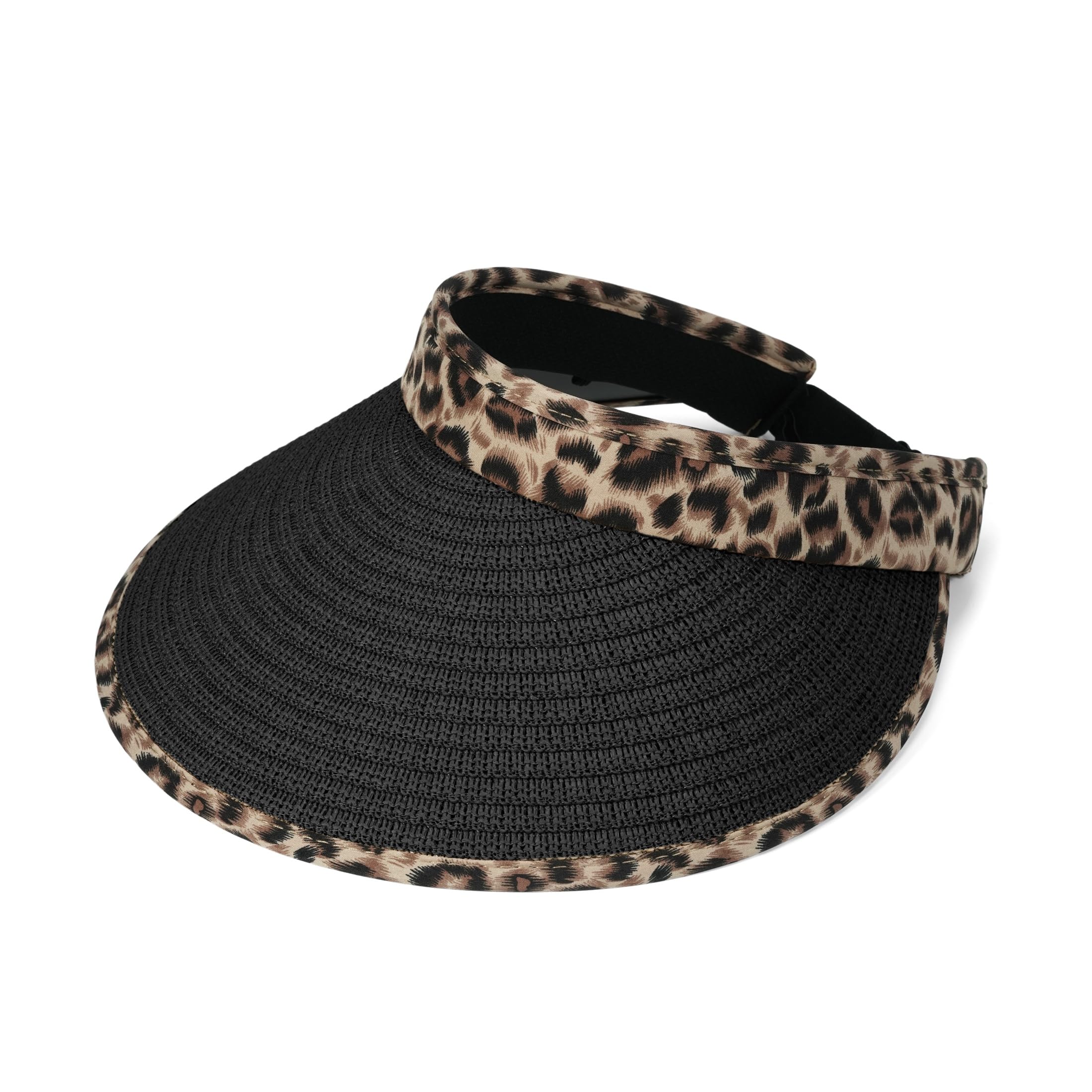 CLAPE Casquette Visière Femme Visières de Soleil Protection Solaire Straw Visor Hat Visière de Golf Tennis Respirant Summer Beach Sun Hat
