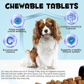 Itch & Immune Chews for Dogs (30 Chews) – Skin & Coat Support, Seasonal Comfort, Omega 3, Colostrum & Probiotics – Helps with Itchy Paws, Skin, Eyes & Ears –Peking Duck Flavour