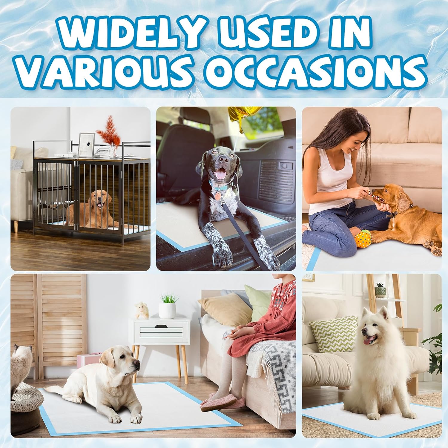 Extra Large Dog Training Pads, 30" x 36" Super Absorbent Puppy Pee Pads with Leak-Proof Design, Disposable Potty Pads for Dogs, Cats, and Puppies, XL, 100 Count