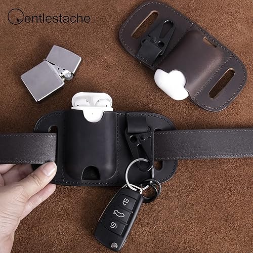 Miniatura 6 de Gentlestache Zippo - Funda para cinturón, funda de piel Zippo, funda para AirPods, bolsa más ligera para cinturón