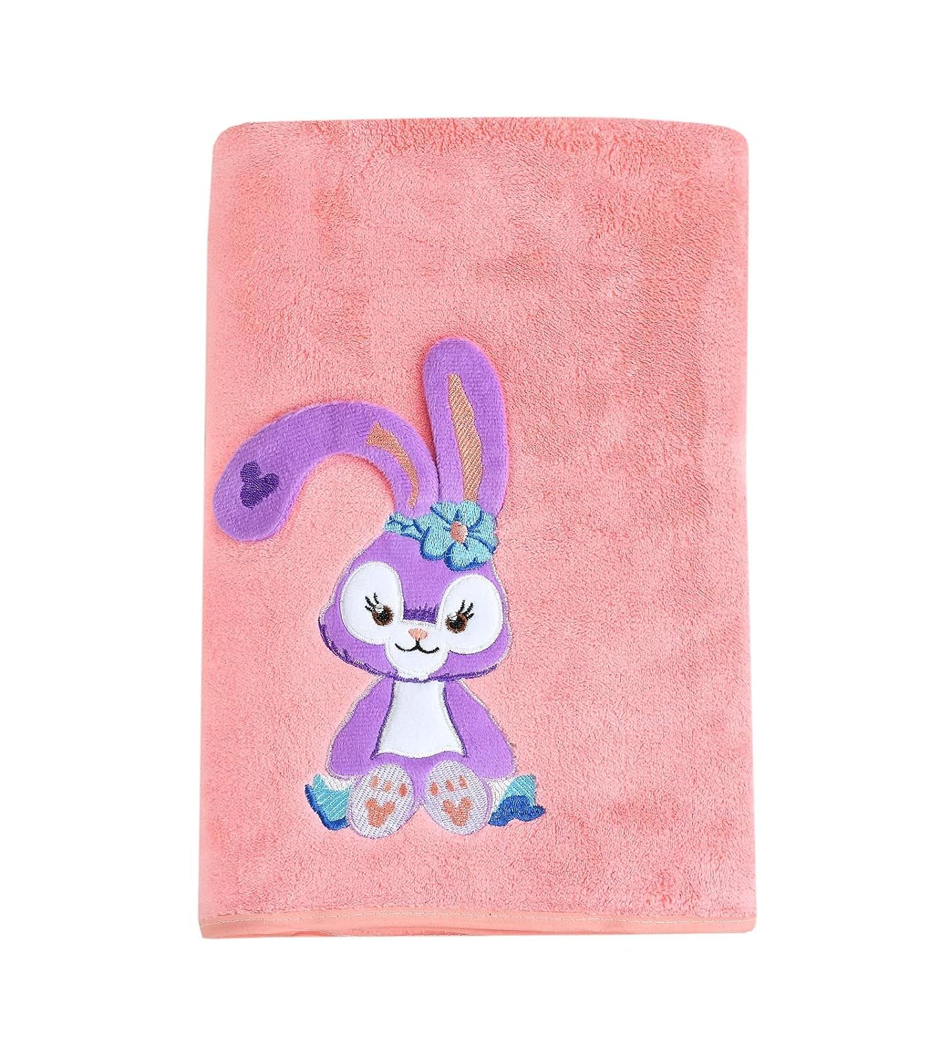 MAXOSHINE Microfiber Kids Bath Towels Quick Dry Super Absorbent Super Soft Bath Towel for Babies Toddler-Baby Towel for Boys and Girls (Pink, Pack of 1) - Image 3 thumbnail