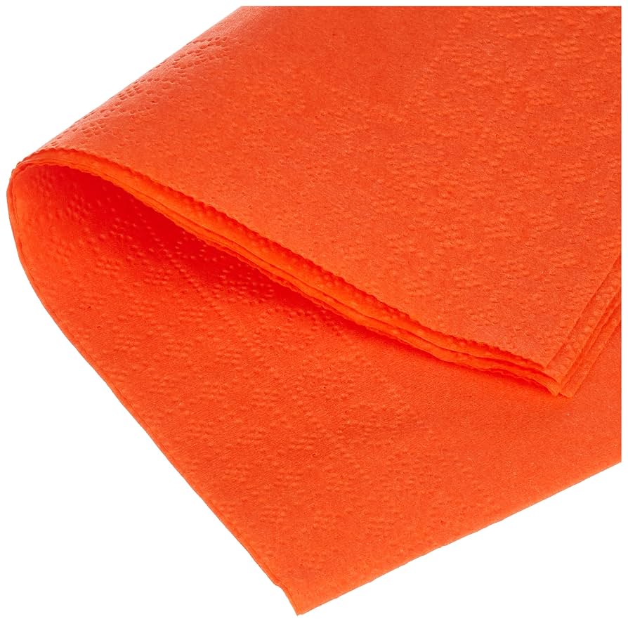 Serviettes En Papier Saten 40x40cm - Lot De 100, Pli 1/4, Couleurs Vives, Pour Fêtes Et événements