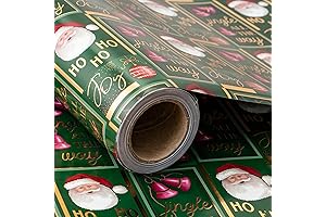 RUSPEPA Santa Claus Design Christmas Wrapping Paper: Season's Greetings!