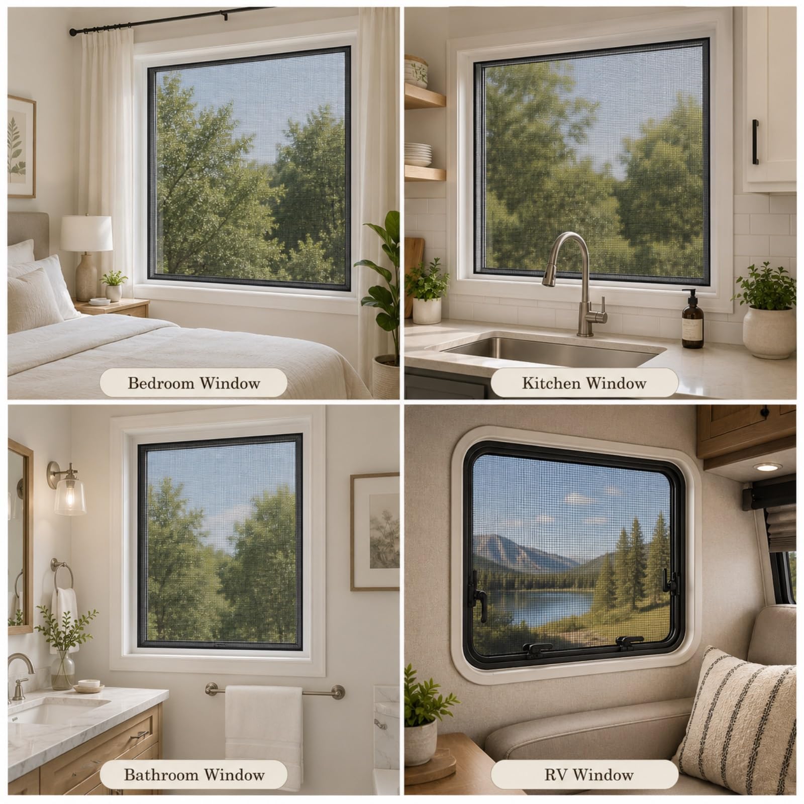 Insect Stop Klett Fliegengitter für Fenster, Fliegengitter Fenster Insektenschutz mit Klettband, Katzennetz für Balkon Ohne Bohren Pollenschutzgitter Fenster(Weiß,150x200cm,)