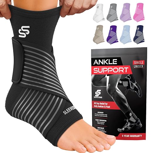 Sleeve Stars Ankle Brace with Removable Strap (Single)