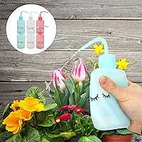 Vista 5 de VILLCASE 6 botellas de lavado con boquilla curvada para tatuajes de plástico y botellas de riego de plantas, fácil control para aplicaciones