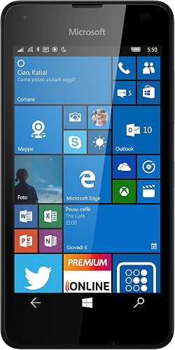 Microsoft Lumia 550 Smartphone LTE Display 4 7 Pollici LCD 1280x720 Memoria interna Processore Quad Core Snapdragon 210 Nero Italia Microsoft Lumia 550 Smartphone LTE Display 4 7 Pollici LCD 1280x720 Memoria interna Processore Quad Core Snapdragon 210 Nero Italia