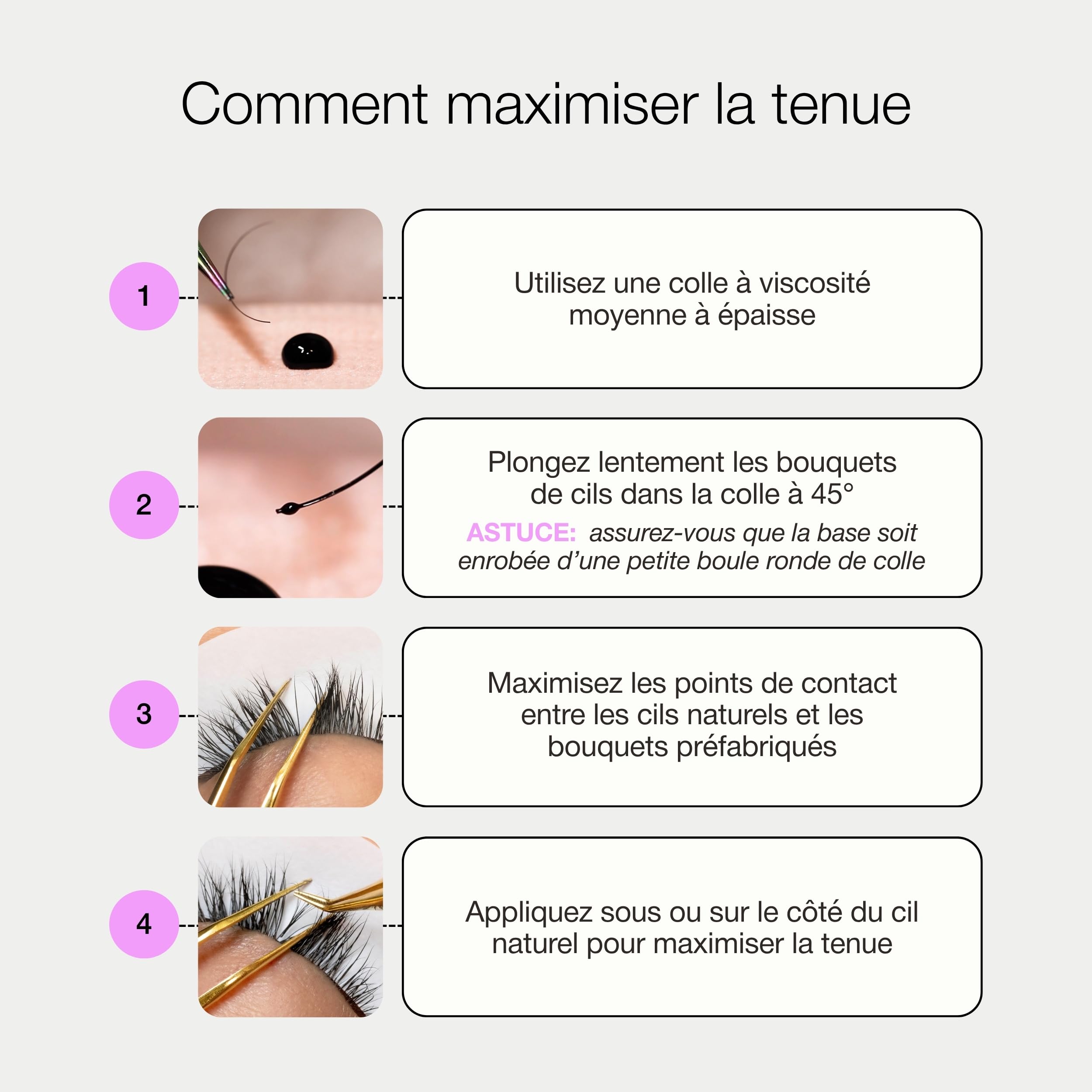 Curacoro colle à cils professionnelle – Adhésif extra-fort pour usage en salon,noir & transparent, séchage 0,5-3 sec, 5ml, tenue 7-8 semaines – réservé aux technicien(ne) s certifié(e) s