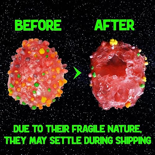 Miniatura 6 de Huevos alienígenas liofilizados altamente frágiles con cerebro gomoso, huevos de alienígena crujientes, dulces liofilizados de primera calidad, se