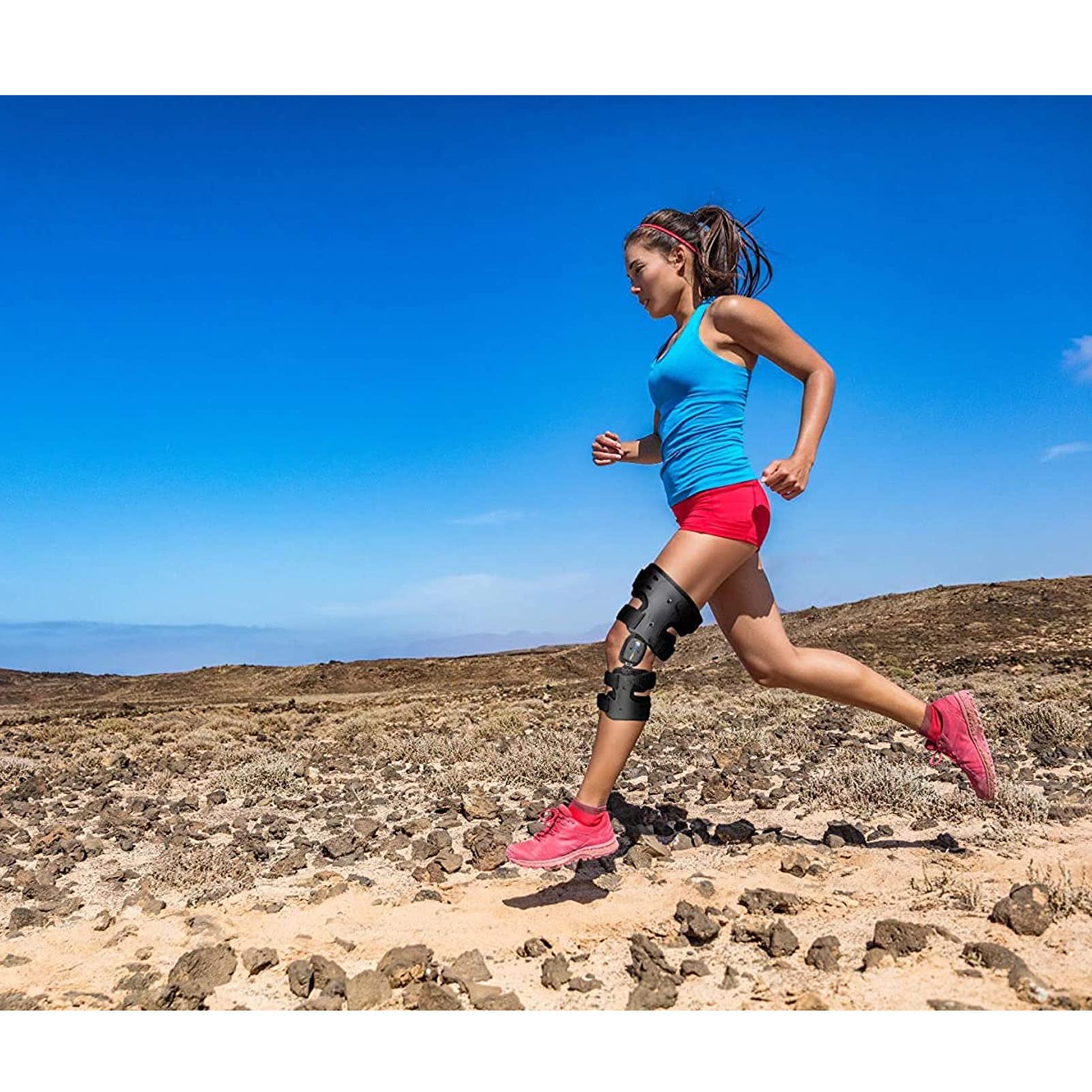 órtesis de Rodilla, Ortesis De Rodilla Regulable, Estabilizador de Articulaciones para Lesiones Deportivas y Protección contra la Articulación de la Rodilla Brace Fijo