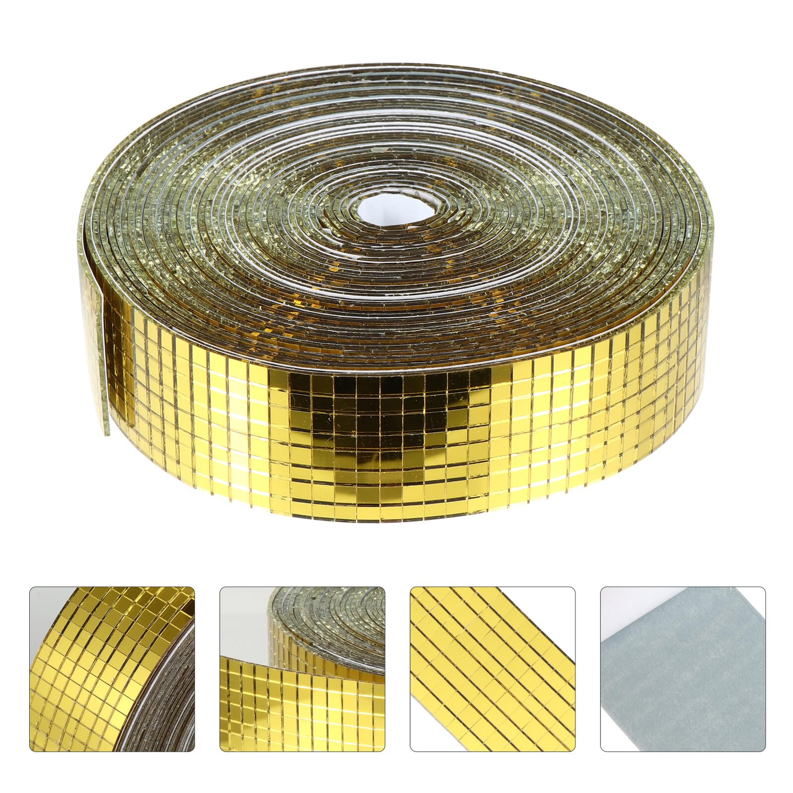 Alipis Piastrelle Adesive Mosaico Quadrate Specchio Autoadesivo per Pareti Lisce Decorazione Te per Casa e Ufficio