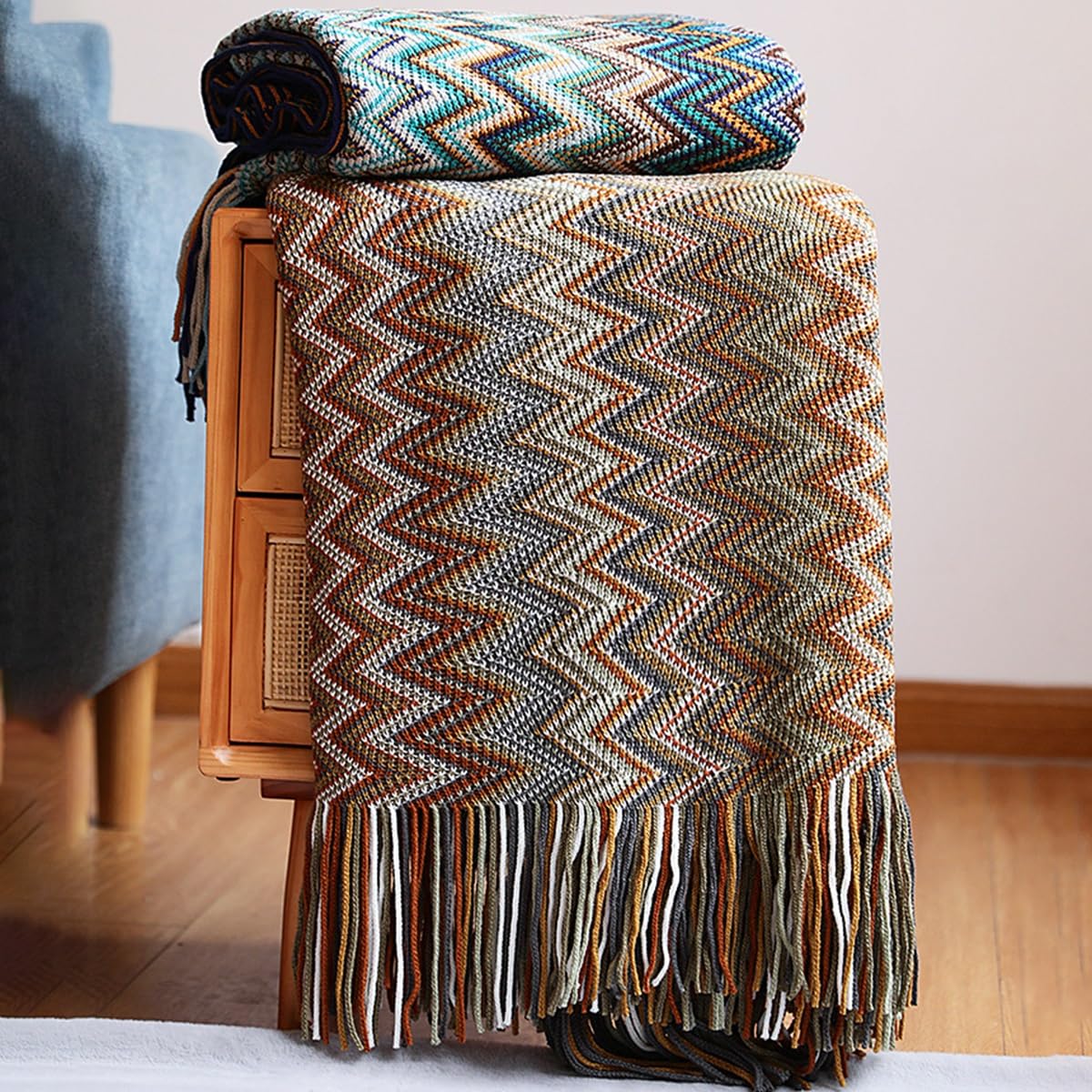 Boho deken - houtskool - Heksen webshop