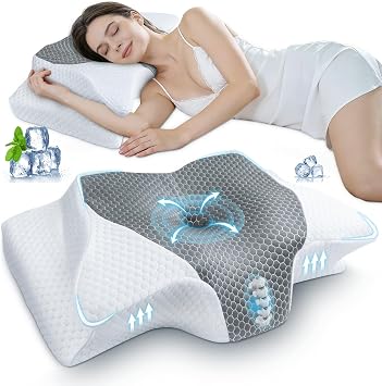 SAHEYER Cervical Pillow and Neck Pillow Cervical Memory Foam