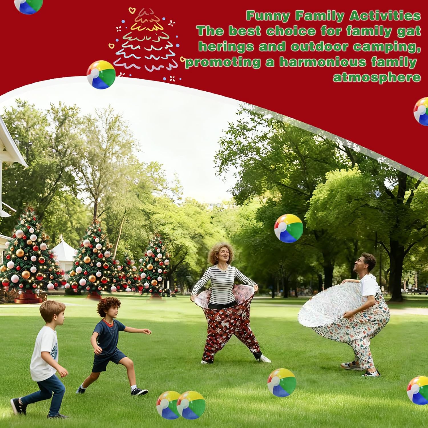 Granny Pants Yard Game, Giant Stretchy Pants Games for Family, Hilarious Game Set, Granny Pant Outdoor Party Games, Team Family Party Field Game Set - Image 3