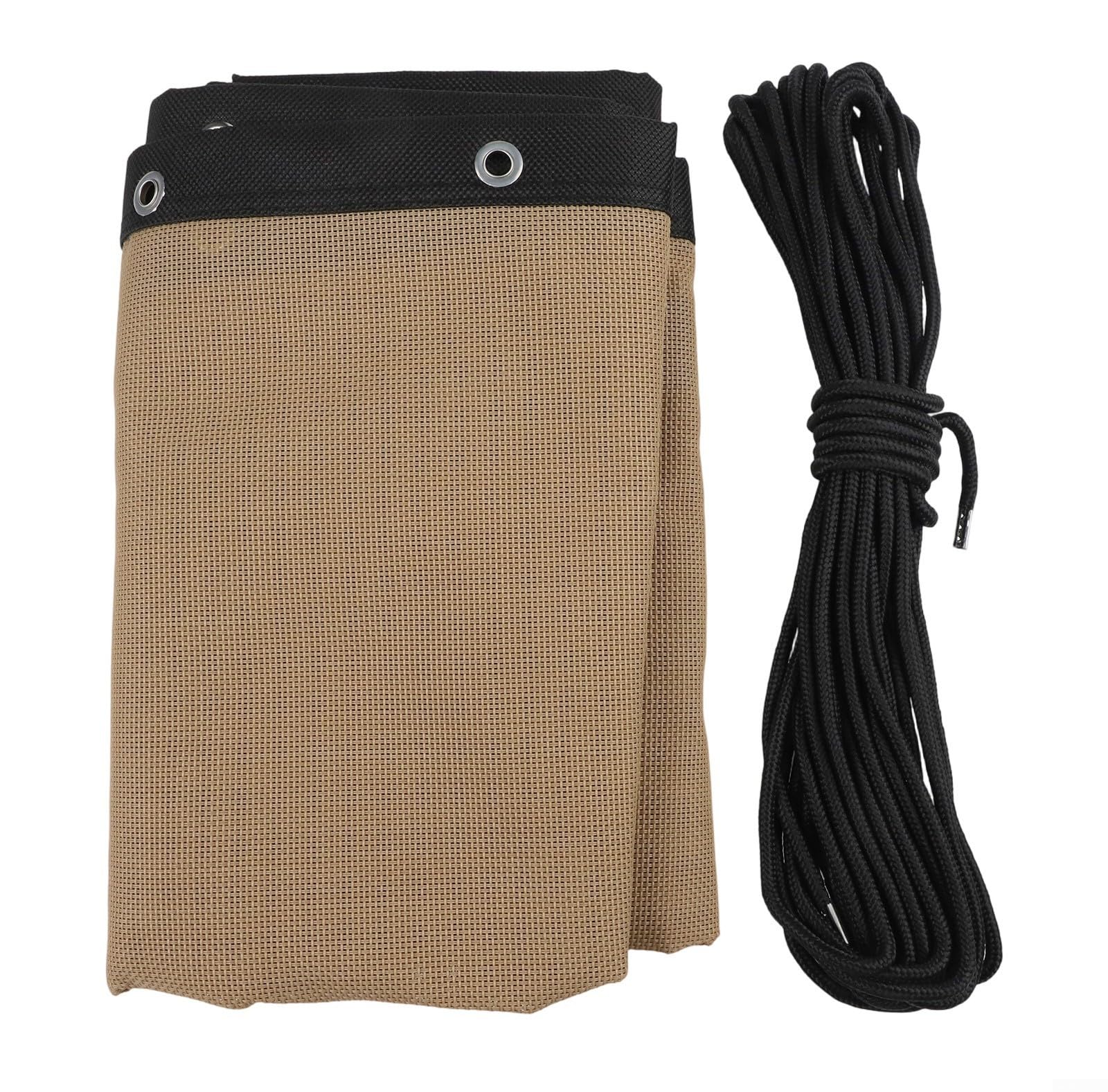 Housse de rechange pour balancelle suspendue - 64 x 197 x 23 cm - Base en tissu résistant aux intempéries pour extérieur, terrasse, jardin avec corde (kaki B)