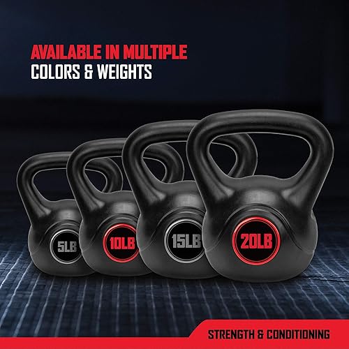 Miniatura 4 de RBX Pesa rusa de cemento con revestimiento de plástico a prueba de golpes para entrenamiento CrossFit